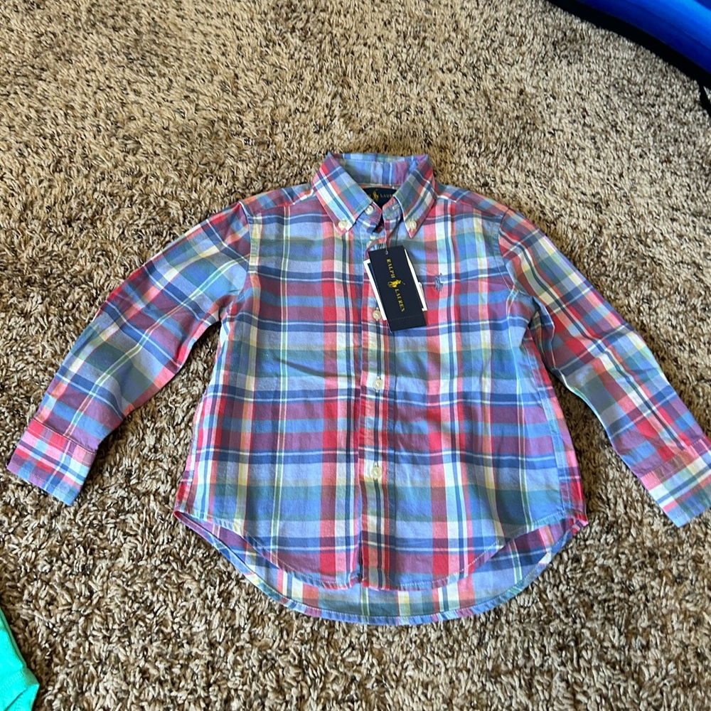 NWT Boys 2T Ralph Lauren Button Up